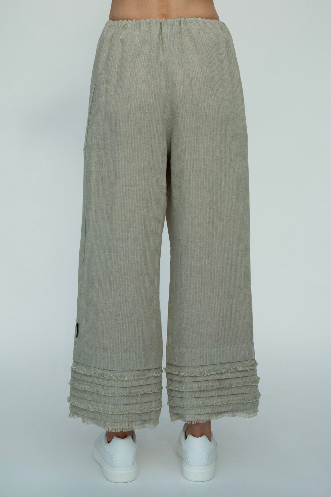 Chloe Linen pants : Natural stripe: Limited Edition