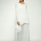 Monique Viscose Jersey Frill Hem Tunic (Soft White)