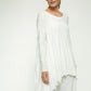 Monique Viscose Jersey Frill Hem Tunic (Soft White)