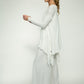 Monique Viscose Jersey Frill Hem Tunic (Soft White)