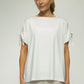 Kanchan Viscose Jersey Oversize Tee (Soft White)