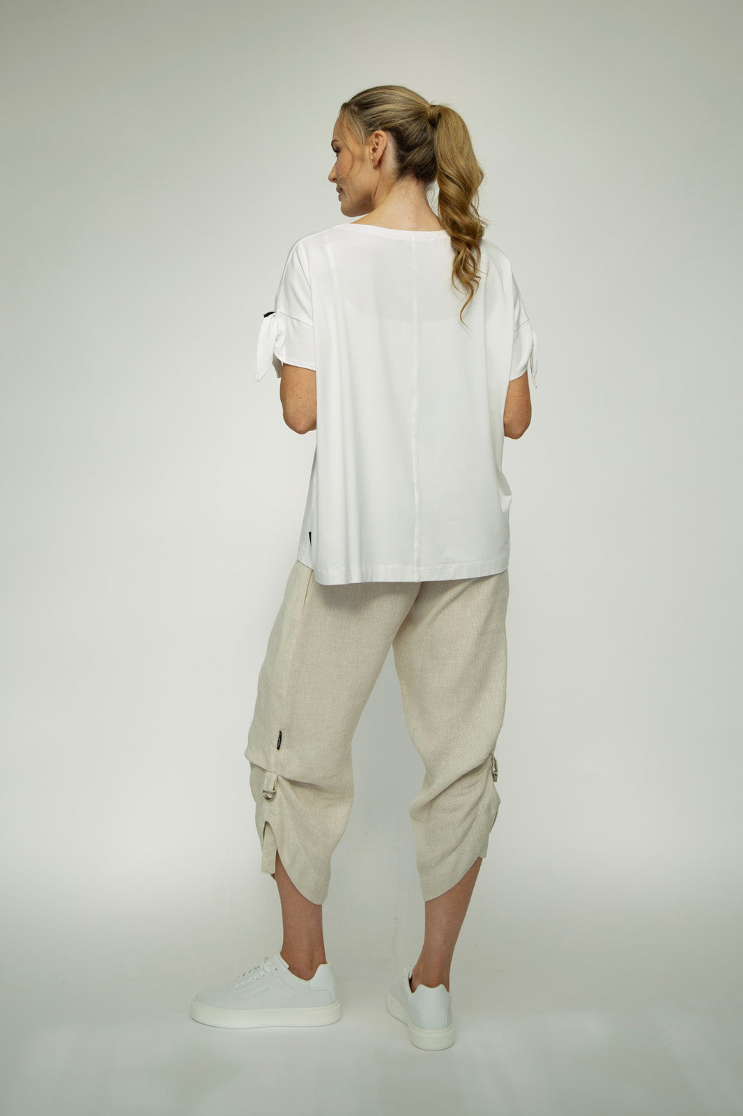 Kanchan Viscose Jersey Oversize Tee (Soft White)