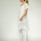 Brona Chiffon Tunic: Ecru chiffon