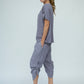 Kanchan Viscose Jersey Oversize Tee (Silver Frost)