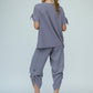Kanchan Viscose Jersey Oversize Tee (Silver Frost)