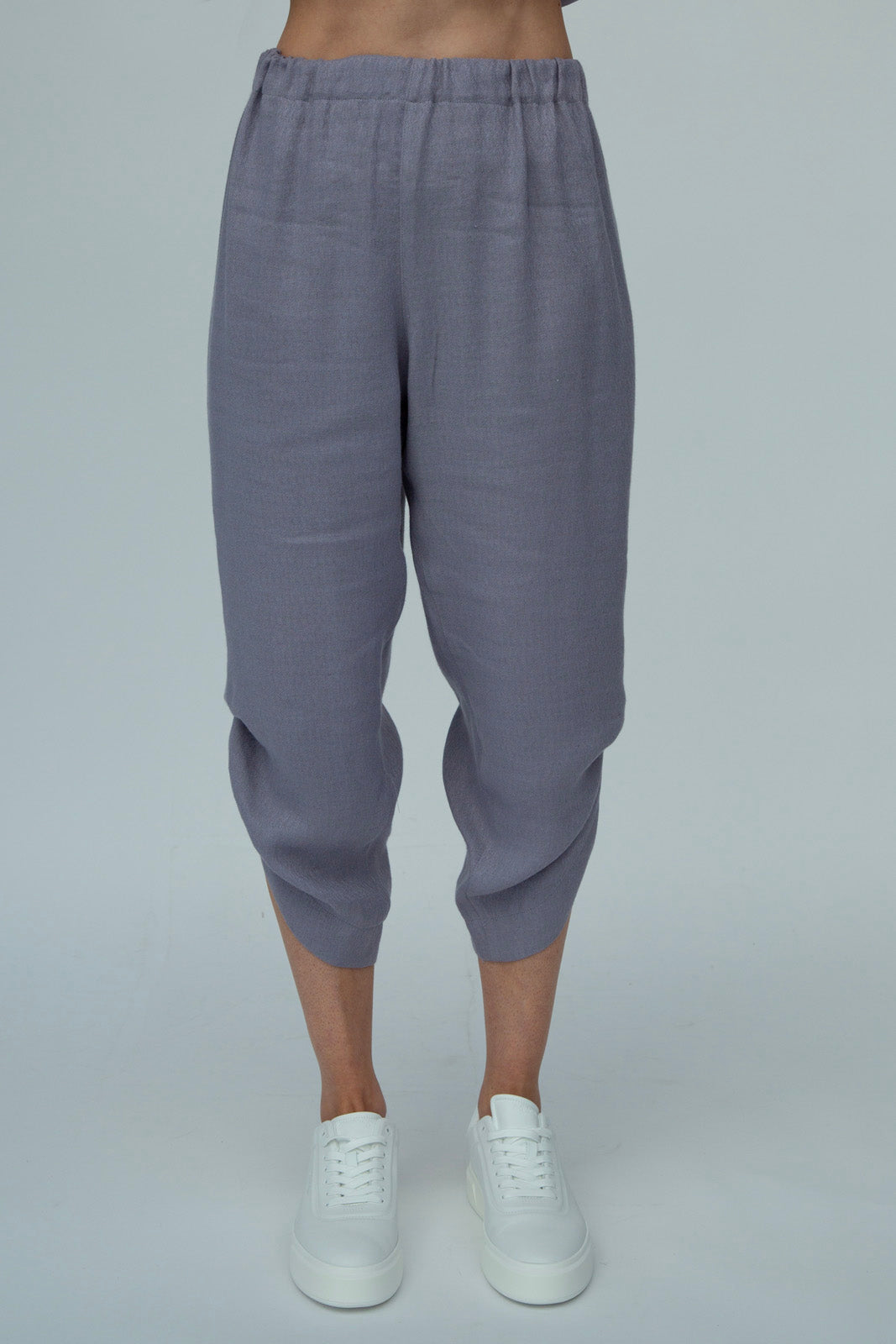 Nika Linen pants : Silver Frost