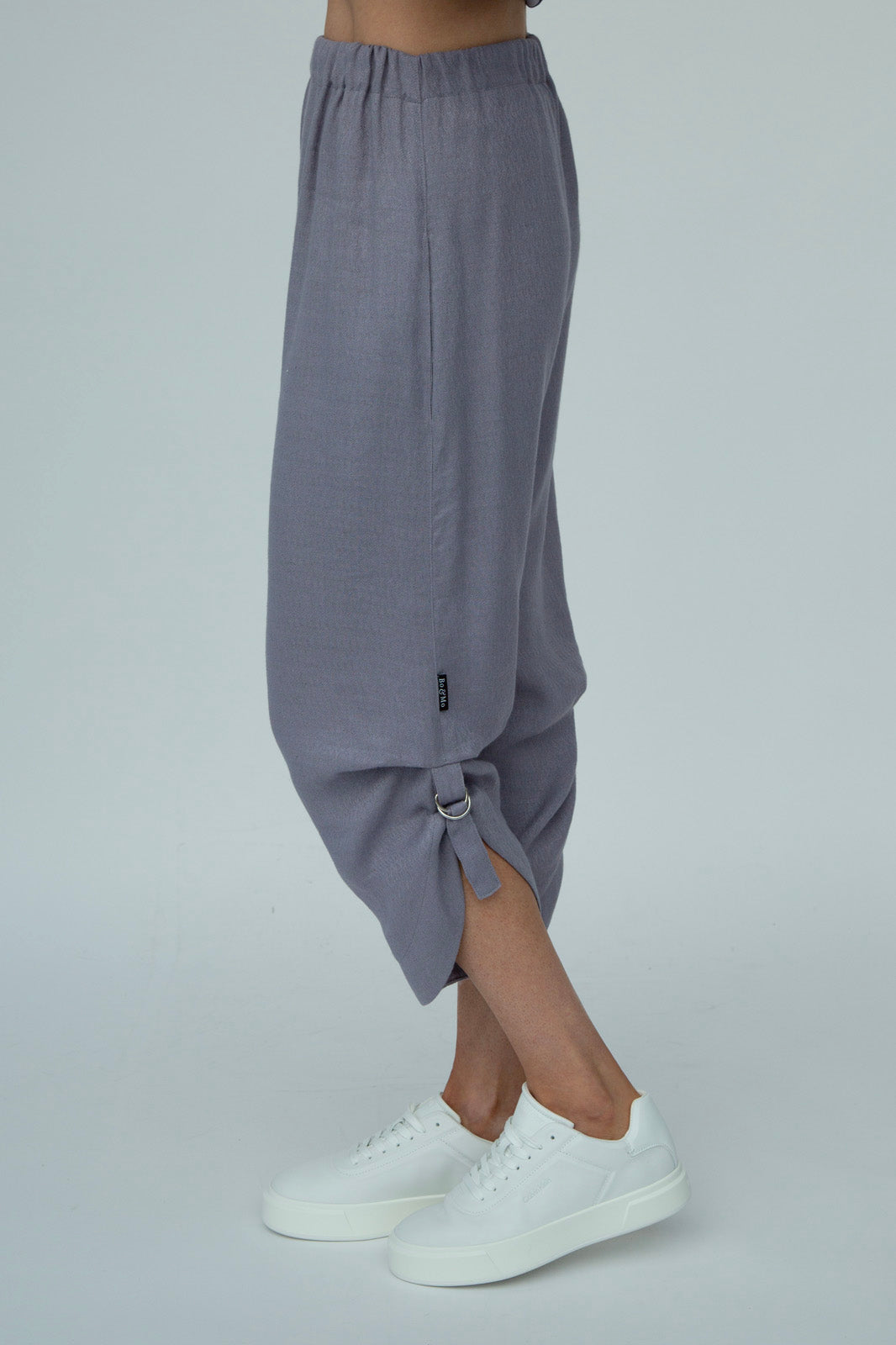 Nika Linen pants : Silver Frost