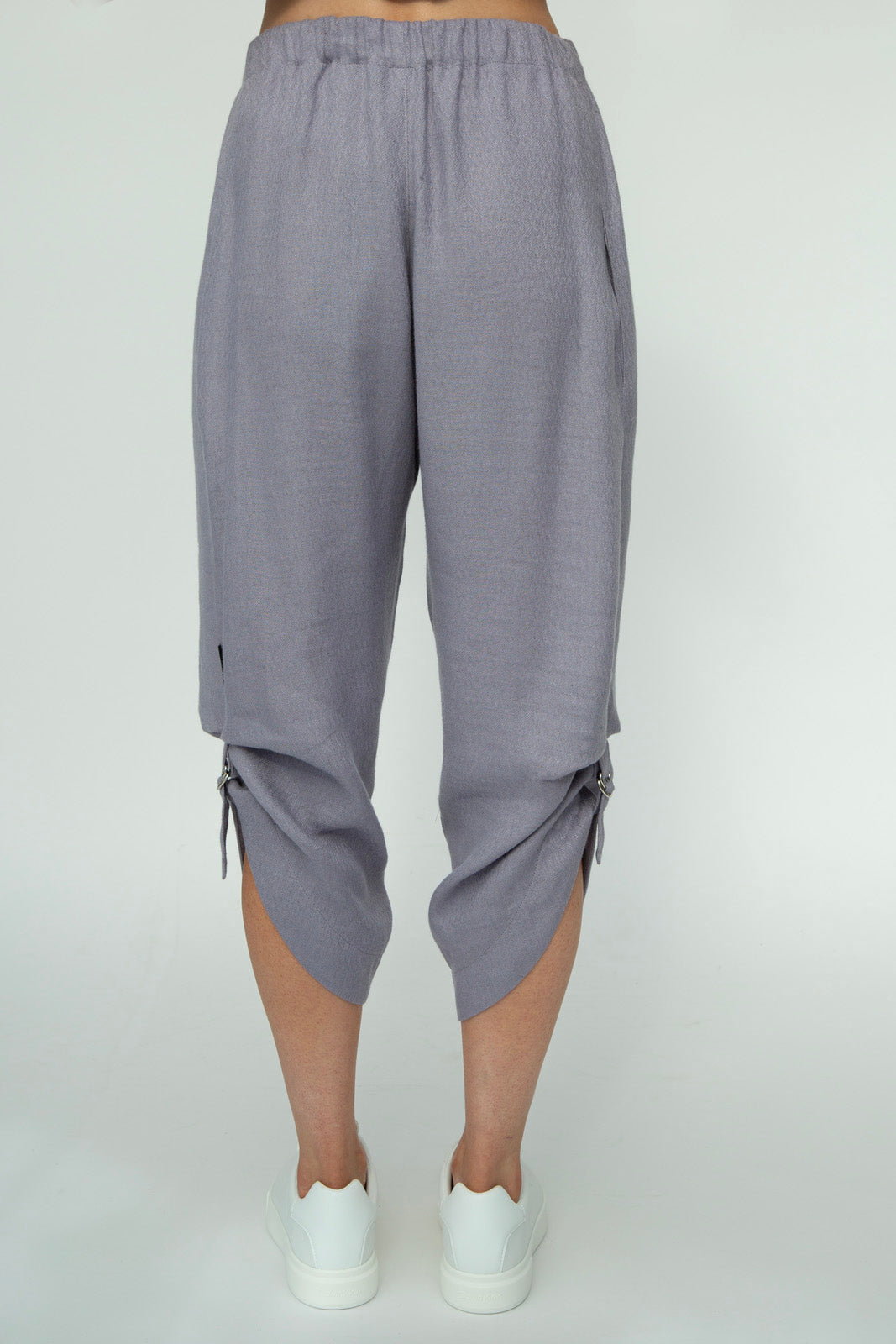 Nika Linen pants : Silver Frost