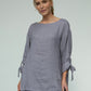 Sandy Italian Linen Tunic (Silver frost)