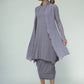 Shannon Viscose Jersey Drawstring Skirt (Silver mist)