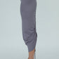 Shannon Viscose Jersey Drawstring Skirt (Silver mist)