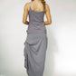 Harper Viscose Jersey Asymetrical Skirt (Silver Mist): Limited Edition