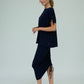 Shannon Viscose Jersey Drawstring Skirt (Navy)