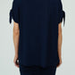 Kanchan Viscose Jersey Oversize Tee (Navy)