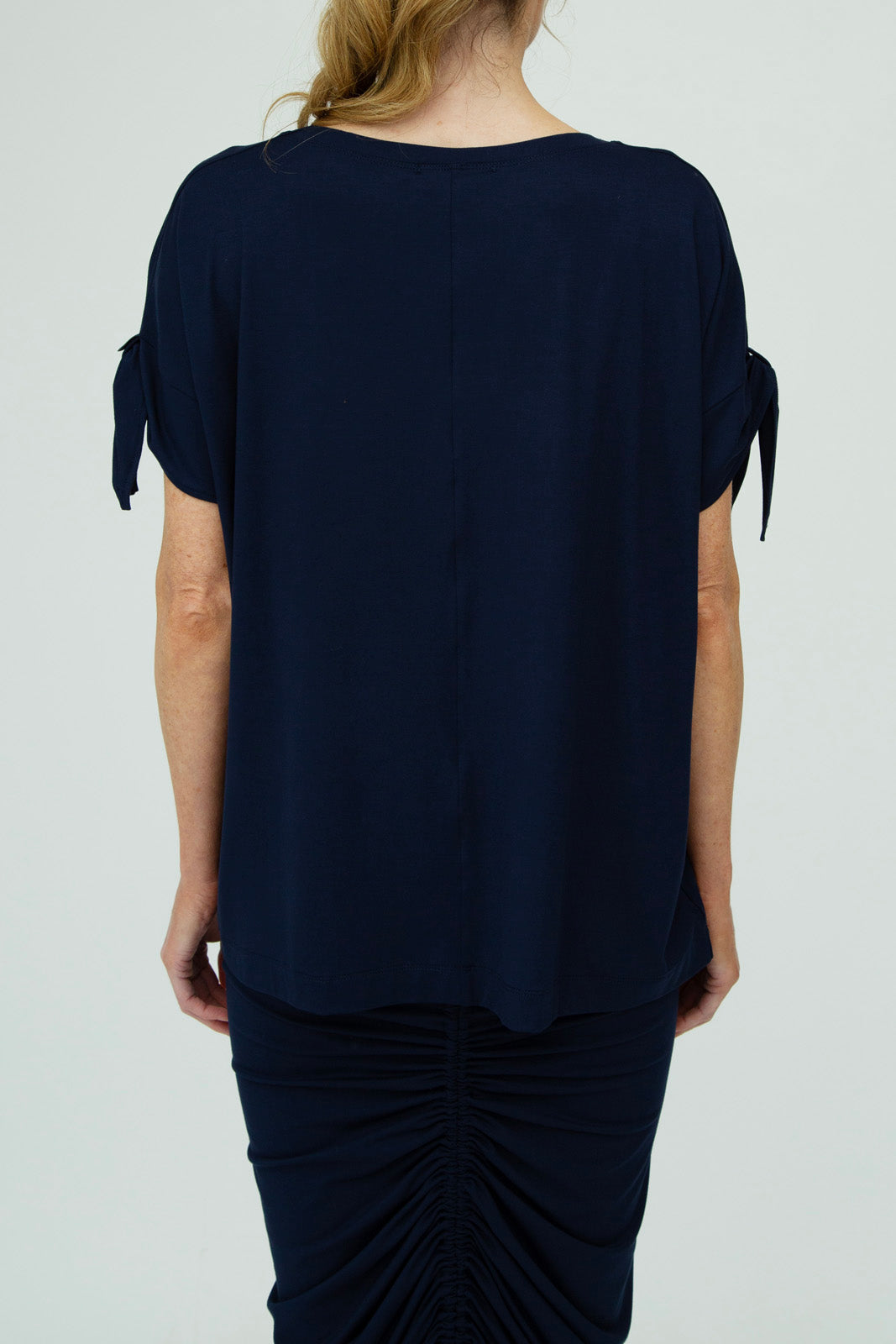 Kanchan Viscose Jersey Oversize Tee (Navy)