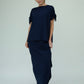 Harper Viscose Jersey Asymetrical Skirt (Navy): Limited Edition