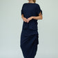 Harper Viscose Jersey Asymetrical Skirt (Navy): Limited Edition