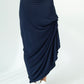 Harper Viscose Jersey Asymetrical Skirt (Navy): Limited Edition