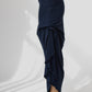 Harper Viscose Jersey Asymetrical Skirt (Navy): Limited Edition