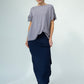 Harper Viscose Jersey Asymetrical Skirt (Navy): Limited Edition
