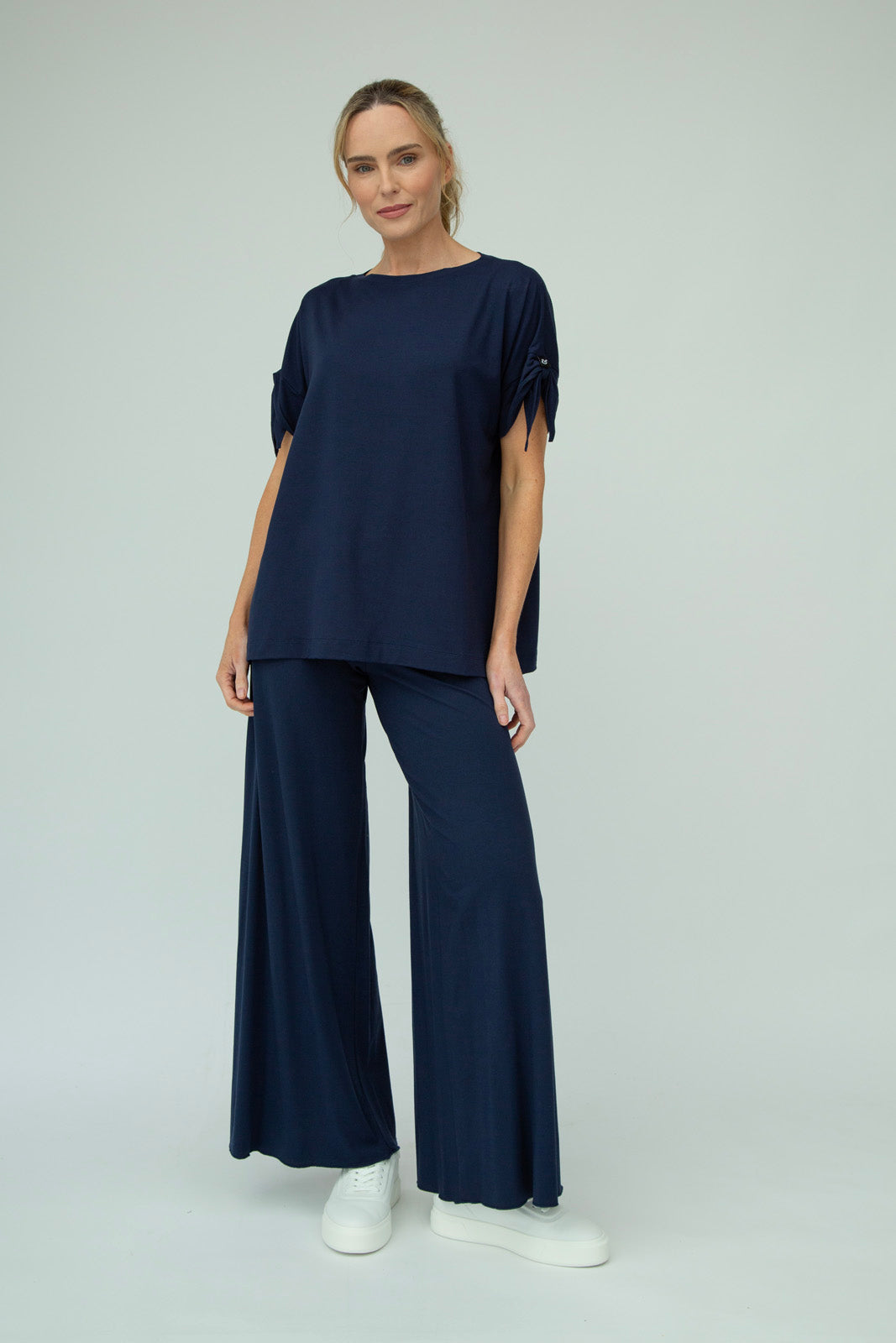 Navy Jersey Kate Palazzos