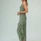 Harper Viscose Jersey Asymetrical Skirt (Olive): Limited Edition