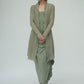 Harper Viscose Jersey Asymetrical Skirt (Olive): Limited Edition