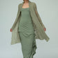 Harper Viscose Jersey Asymetrical Skirt (Olive): Limited Edition