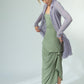 Harper Viscose Jersey Asymetrical Skirt (Olive): Limited Edition