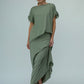 Kanchan Viscose Jersey Oversize Tee (Olive)