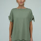 Kanchan Viscose Jersey Oversize Tee (Olive)