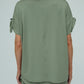 Kanchan Viscose Jersey Oversize Tee (Olive)
