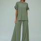 Kanchan Viscose Jersey Oversize Tee (Olive)