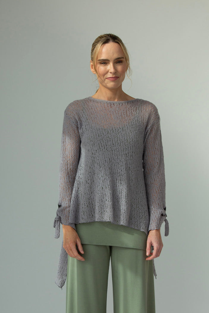 Tatiana Italian Wool knit (Silver Frost)