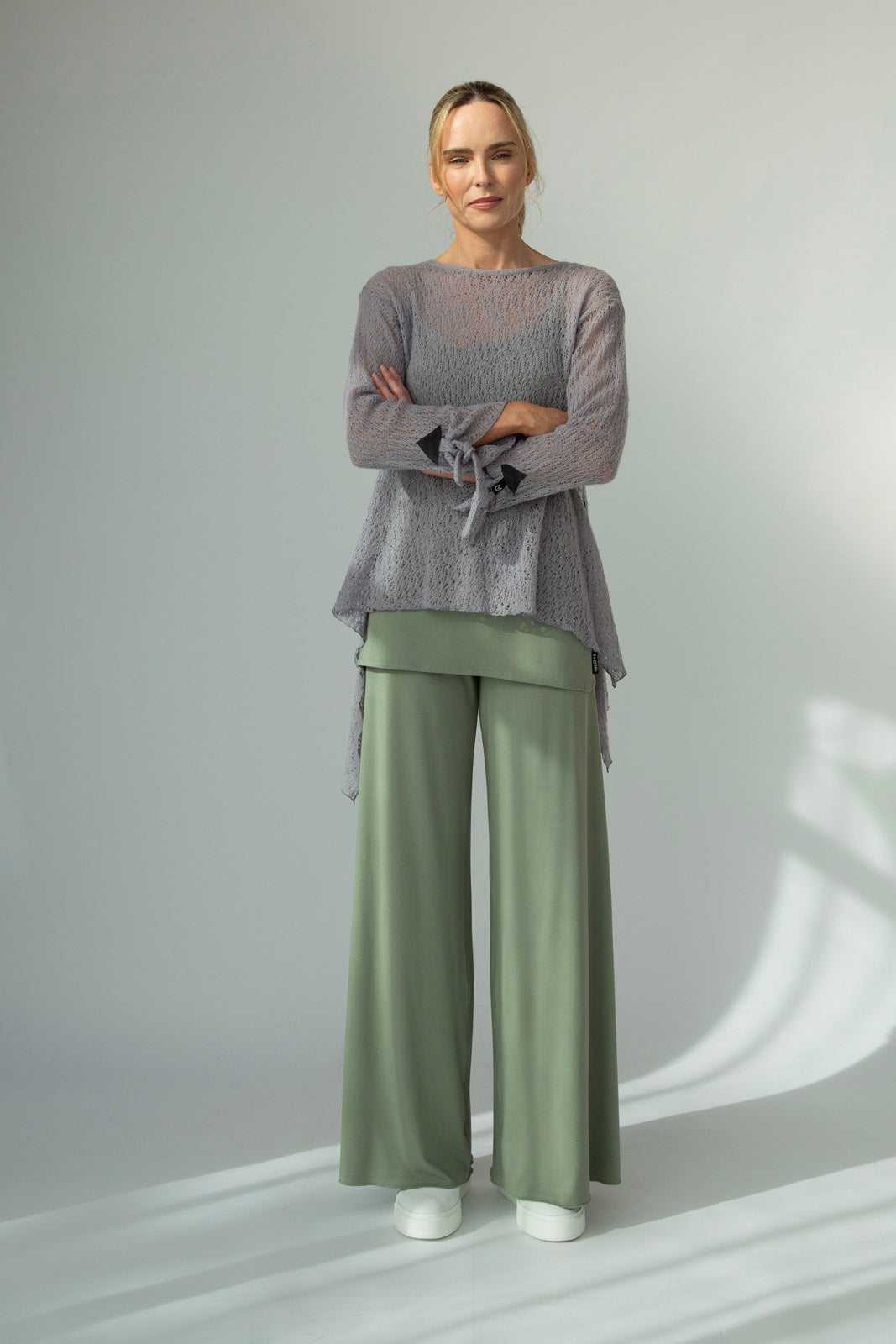 Tatiana Italian Wool knit (Silver Frost)