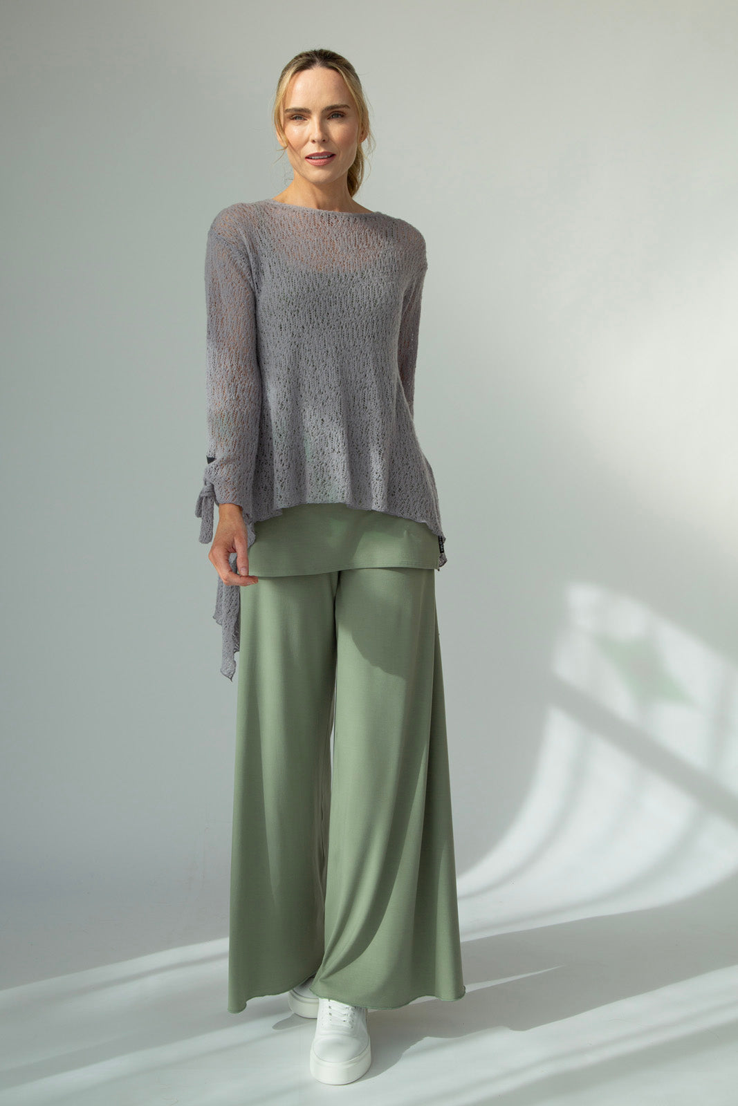 Tatiana Italian Wool knit (Silver Frost)
