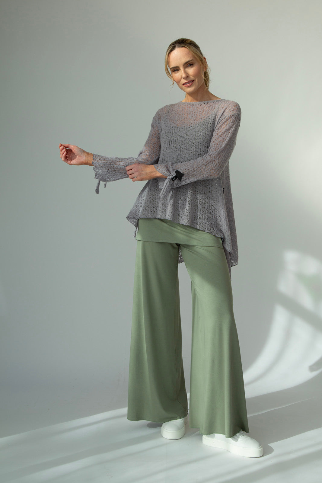 Tatiana Italian Wool knit (Silver Frost)