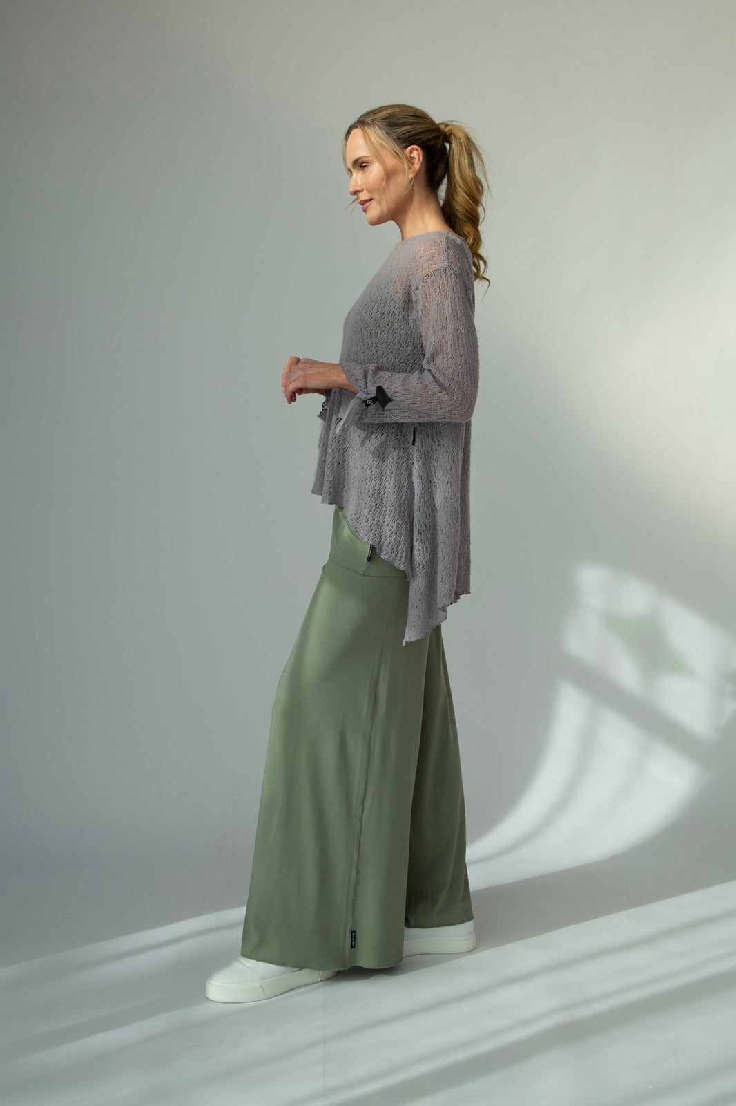 Tatiana Italian Wool knit (Silver Frost)