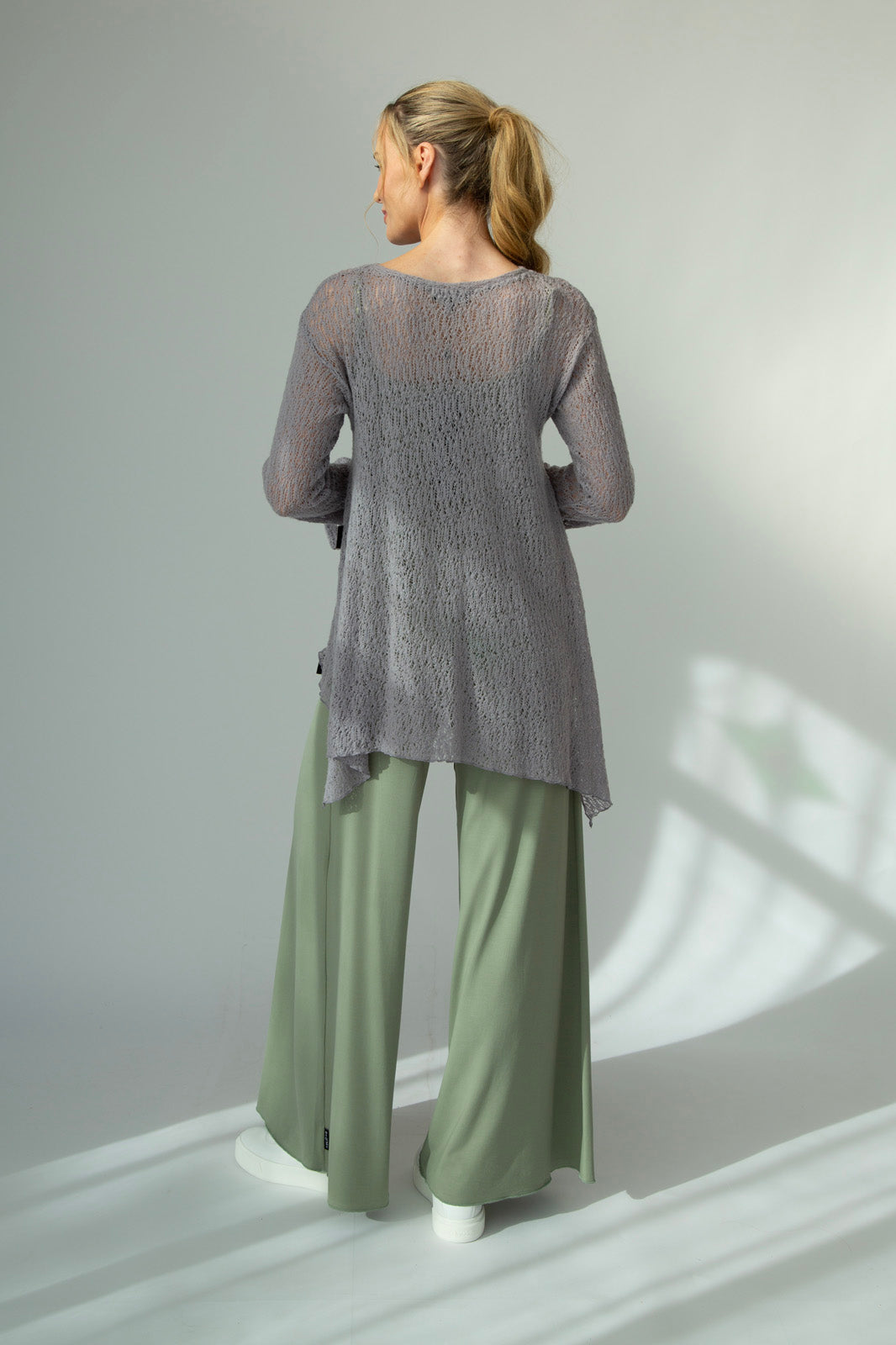 Tatiana Italian Wool knit (Silver Frost)