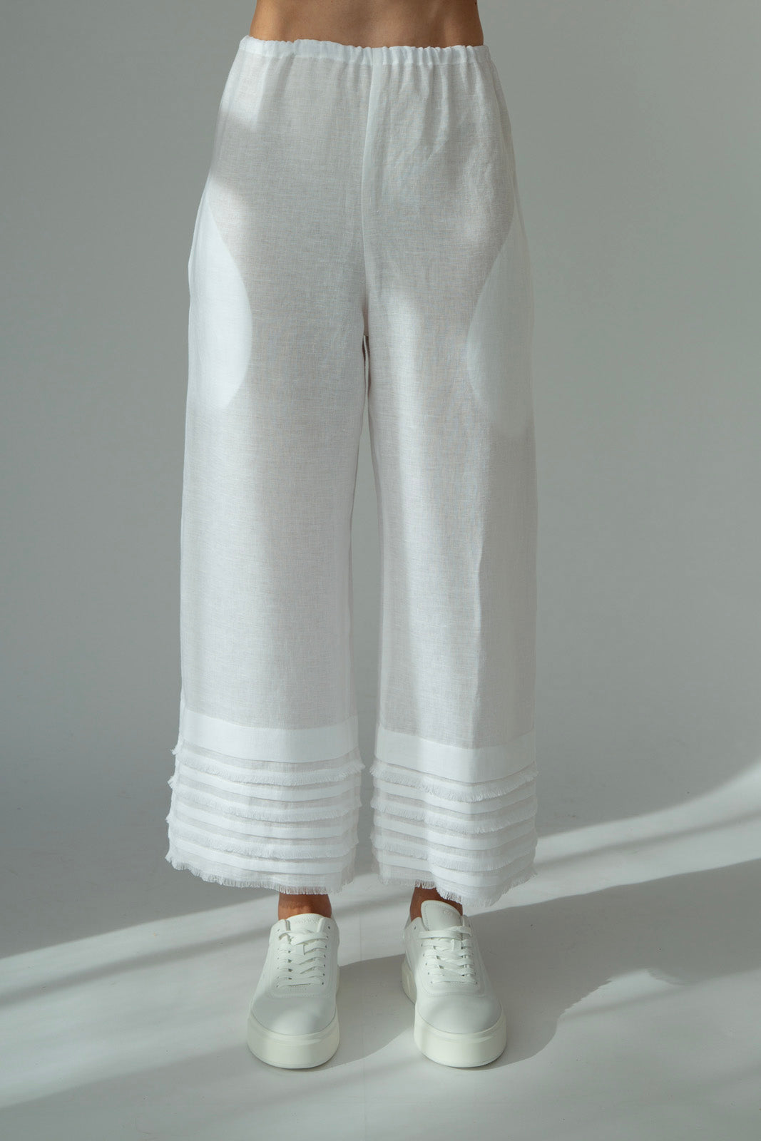 Chloe Linen pants : White: Limited Edition