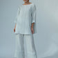 Kaia Linen tunic : Limited Edition : Grey stripe