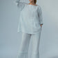 Kaia Linen tunic : Limited Edition : Grey stripe