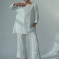 Kaia Linen tunic : Limited Edition : Grey stripe