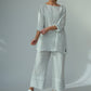 Kaia Linen tunic : Limited Edition : Grey stripe