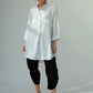 Dara Linen shirt : Limited Edition : white & black pinstripe