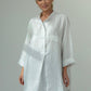 Dara Linen shirt : Limited Edition : white & black pinstripe