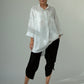 Dara Linen shirt : Limited Edition : white & black pinstripe