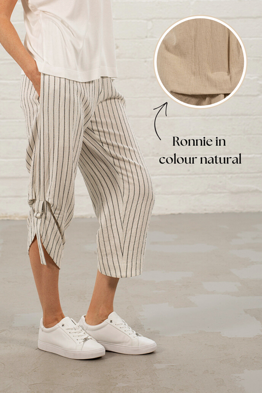 Natural Ronnie Linen Trousers