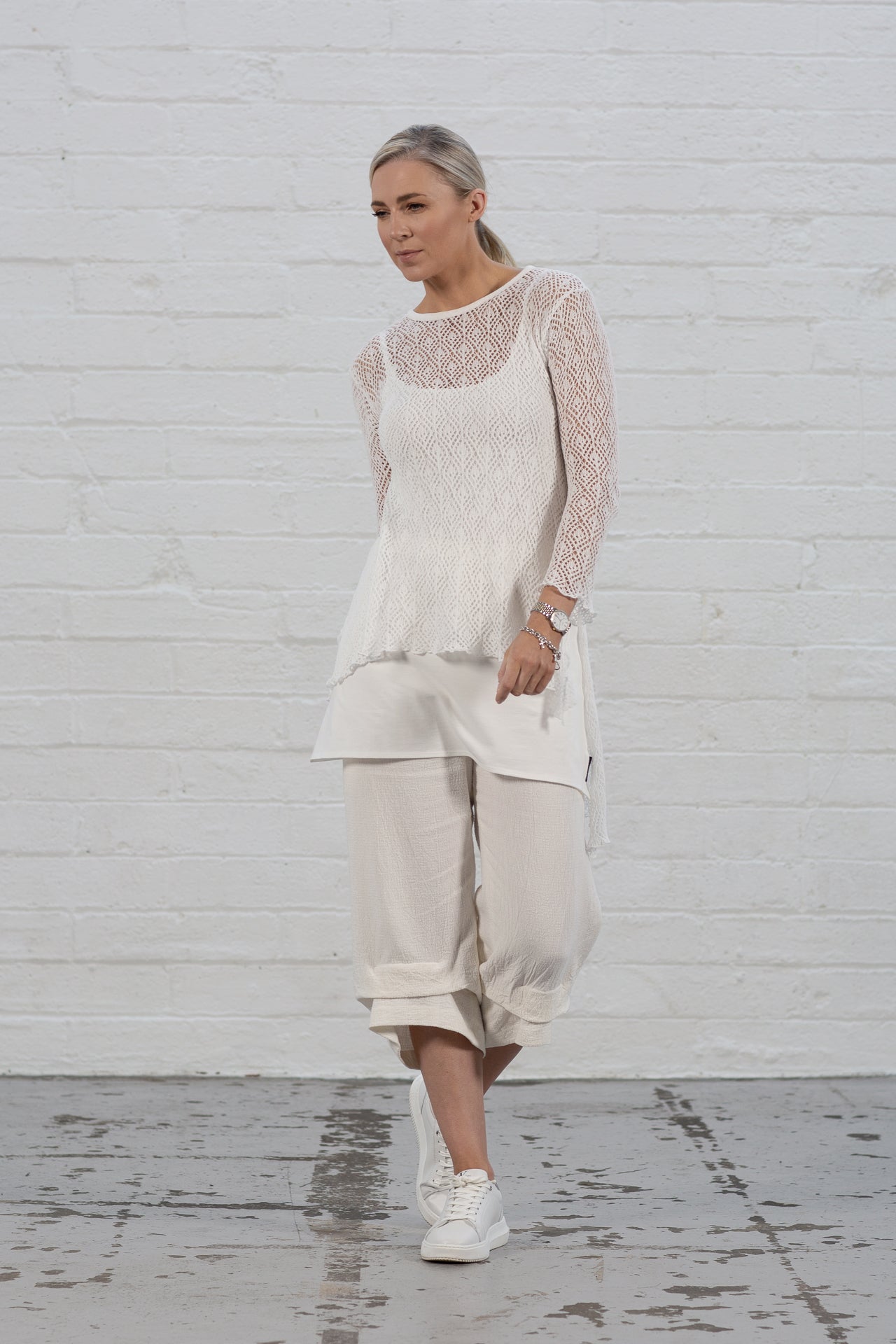 Lace white outlet jumper