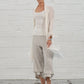 Cara Ecru Knit Cardi